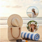 🌞👒 Skládací dámský pletený sluneční klobouk – Elegantní fedora styl s UV ochranou