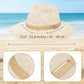 🌞👒 Skládací dámský pletený sluneční klobouk – Elegantní fedora styl s UV ochranou
