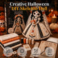 💀🧵 Sada na ruční výrobu kostlivé nevěsty – kompletní podrobný balení, ideální dekorace na Halloween!