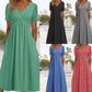 Elegante Midi-Jurk met V-Hals