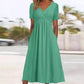 Elegante Midi-Jurk met V-Hals