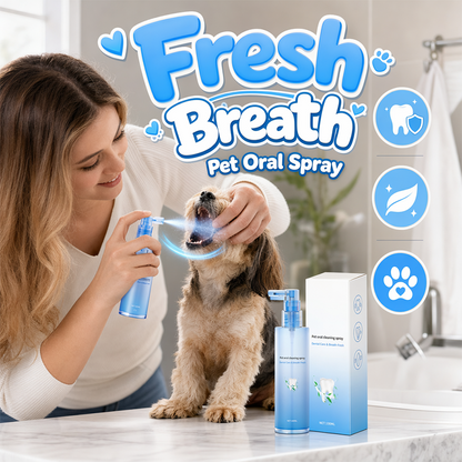 🐶🐱 Ústní péče ve spreji pro psy a kočky – Jednoduchá každodenní péče pro svěží dech