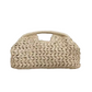 Handgeweven Stro Handtas met Gevlochten Design