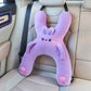 🧸 Měkký polštářek do auta ve tvaru písmene H pro malé děti – ergonomická opěrka hlavy a krku pro děti