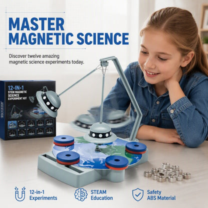 🧲 12 v 1 magnetická stavebnice vlaku – STEM zábava pro děti