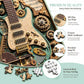 Kreativní 3D puzzle steampunk kytara