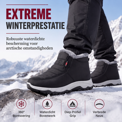Warme winterboots met zachte voering en profielzool