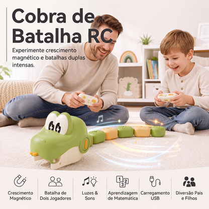 Brinquedo de cobra de controle remoto com segmentos de emenda magnética