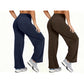 High-waist yogabroek met wijde pijpen voor dames