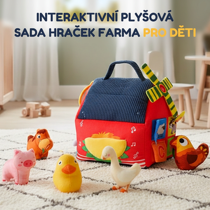 Interaktivní plyšová sada hraček Farm House pro děti
