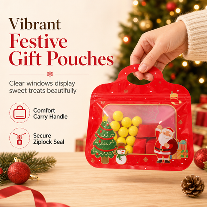 🎅🎄Nejprodávanější vánoční sáčky na cukroví a sušenky se samolepicím uzávěrem🍪– ideální na vánoční dárky, sušenky a sezónní pochoutky🎁