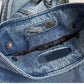 Denim Schoudertas met Kettingriem