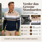✨ Klassiek Gestreept Colorblock Shirt voor Heren – Trendy Casual Overhemd met Moderne Uitstraling