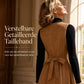 Elegante Suède-Look Jurk met Knoopsluiting