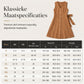 Elegante Suède-Look Jurk met Knoopsluiting