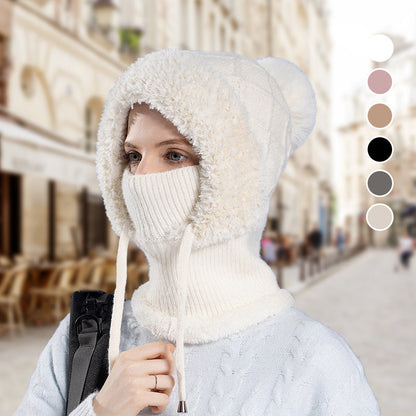 3-in-1 wintermuts met gezichtsbescherming en nekwarmer