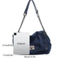 Vintage Denim Schoudertas met Kettingriem en Draaisluiting