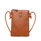 Elegante Leren Telefoontas met Crocoprint