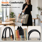 Ruime Geweven Shopper met Regenboogstrepen