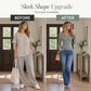 Elegante gebreide damestop met V-hals