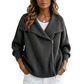 Chique damesvest met asymmetrische rits