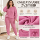 Tweedelige geribde gebreide set voor dames