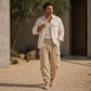 Heren Casual Corduroy Cargo Broek