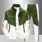 🔥Gratis verzending✈️Heren Colorblock Trainingsset met Ritsjas & Broek met Trekkoord – Comfortabele Casual 2-Delige Set
