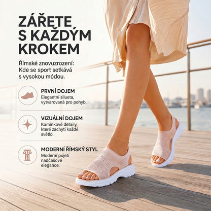 ✨Dámské sandály s tlustou podrážkou z prodyšné síťoviny