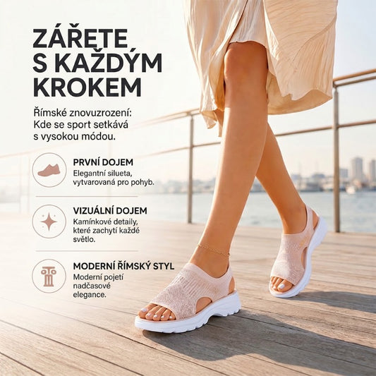 ✨Dámské sandály s tlustou podrážkou z prodyšné síťoviny