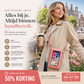 RFID Crossbody Telefoontasje met Touchscreenvenster en Meerdere Vakken